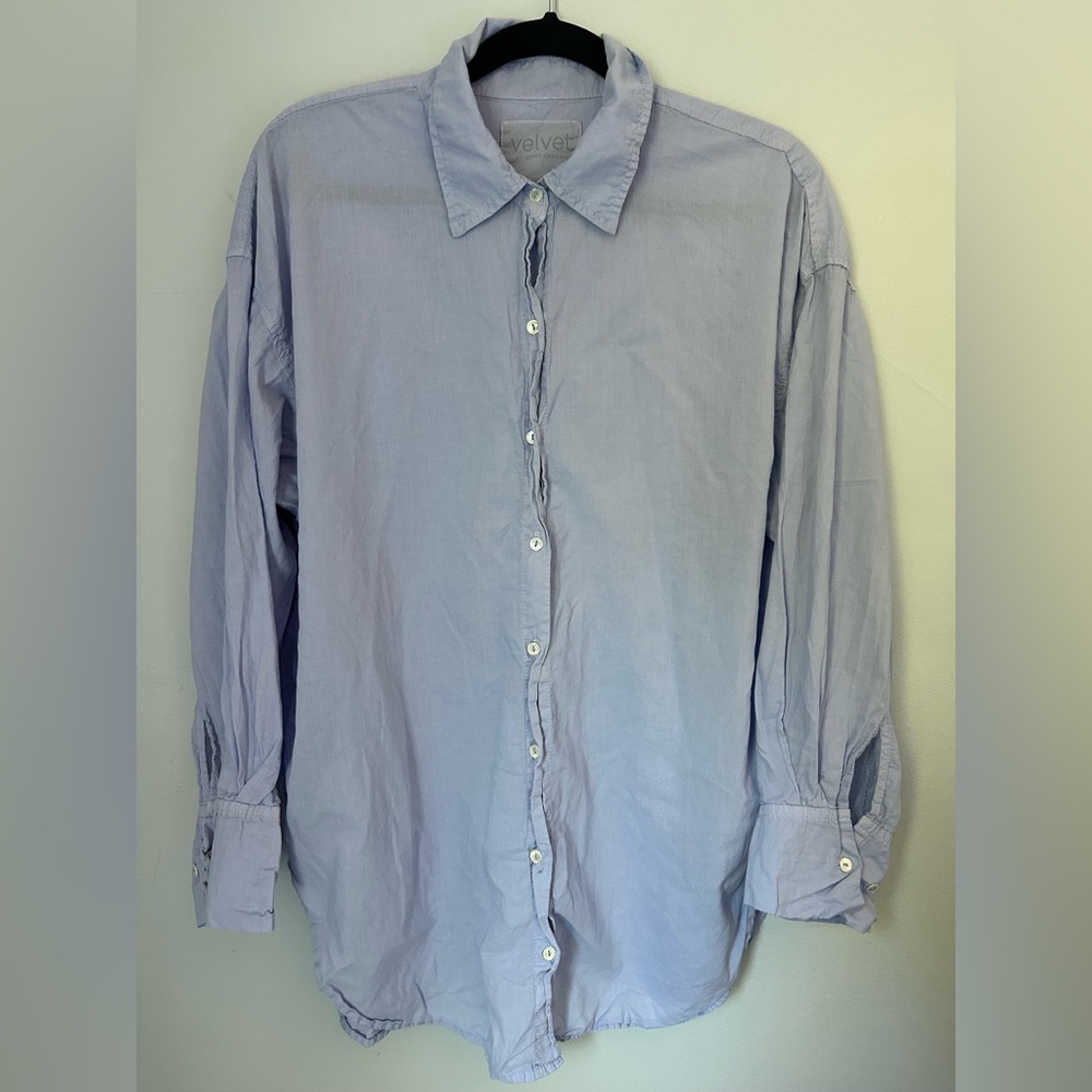 Velvet by Graham & Spencer Light Blue Button Down Shirt